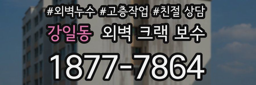 강일동 외벽 크랙 보수
