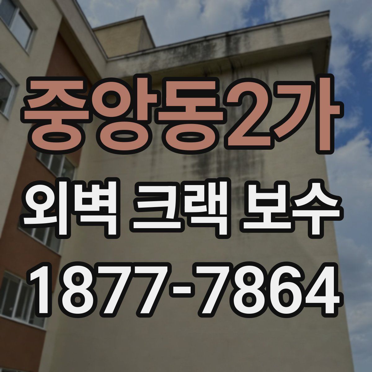 중앙동2가 외벽 크랙 보수