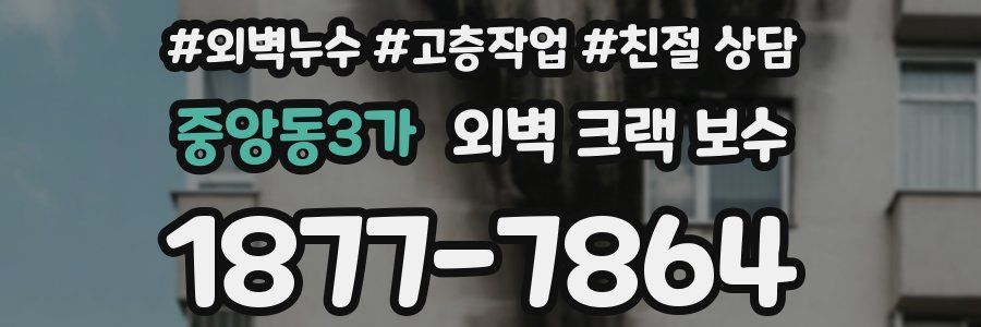 중앙동3가 외벽 크랙 보수