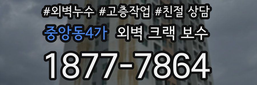 중앙동4가 외벽 크랙 보수