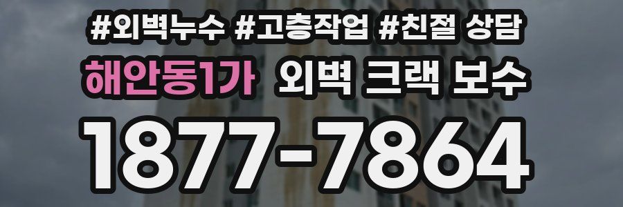 해안동1가 외벽 크랙 보수