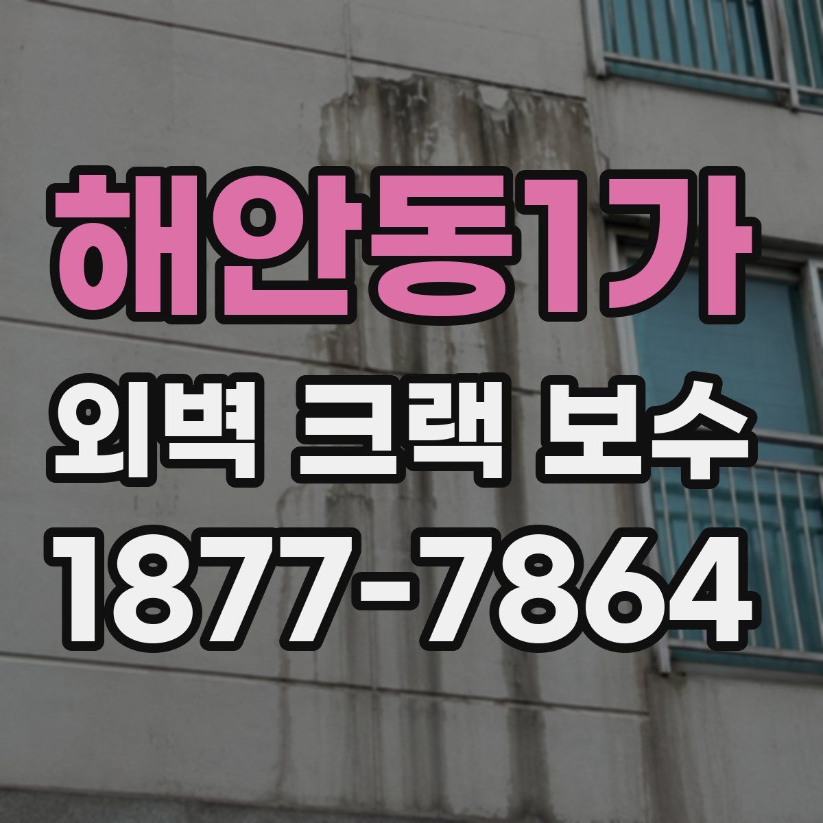 해안동1가 외벽 크랙 보수