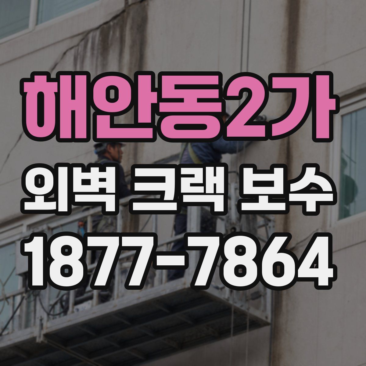 해안동2가 외벽 크랙 보수