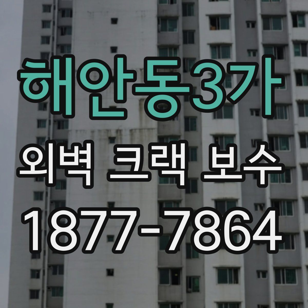 해안동3가 외벽 크랙 보수