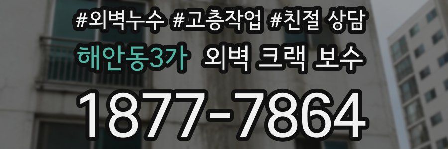 해안동3가 외벽 크랙 보수
