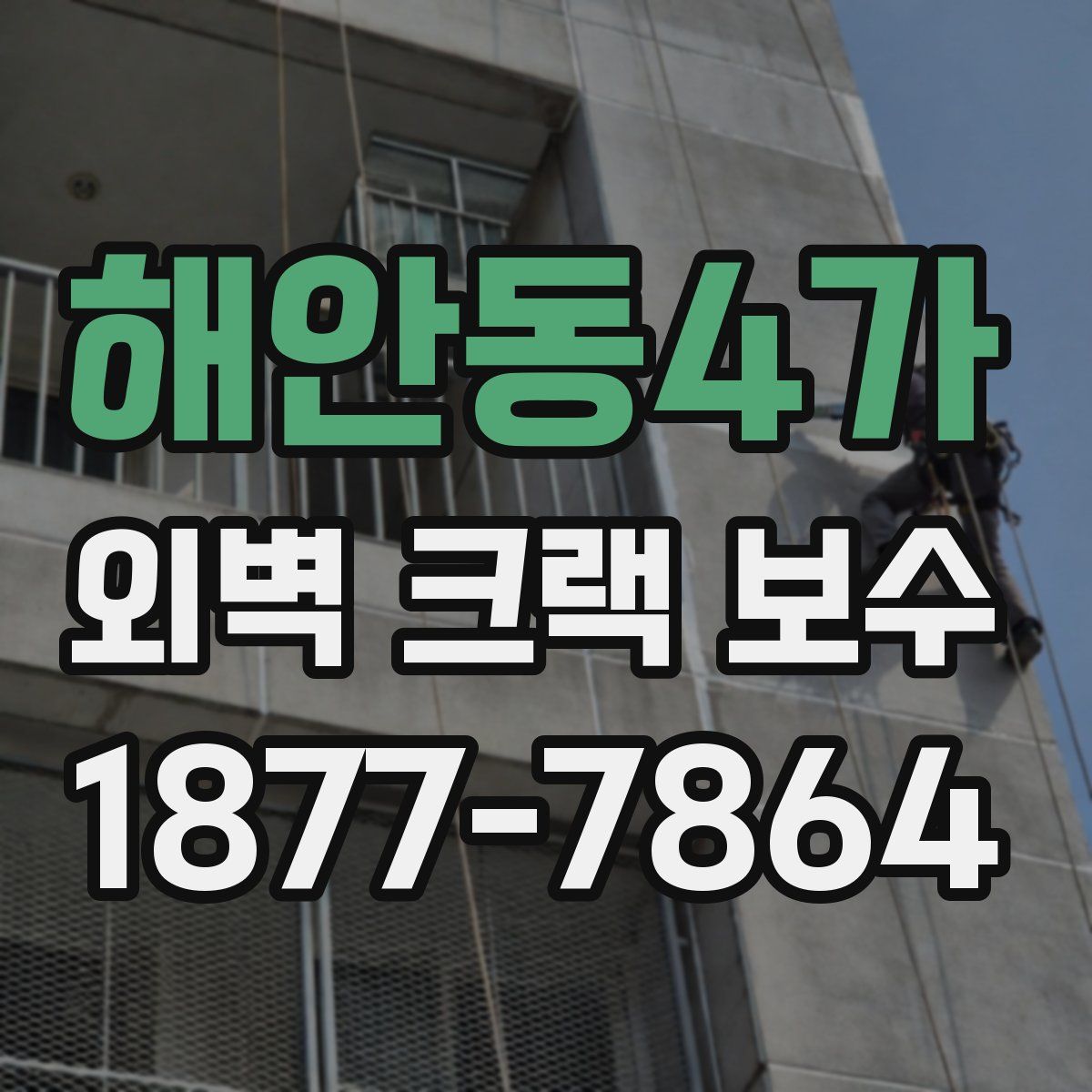 해안동4가 외벽 크랙 보수