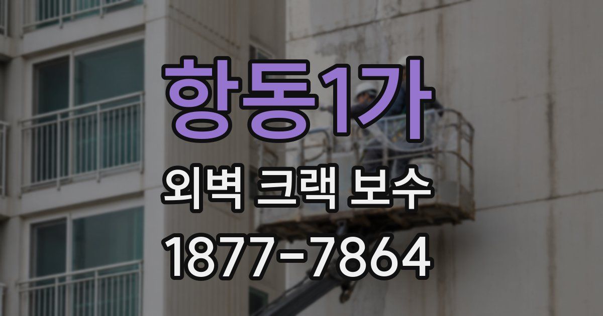 항동1가 외벽 크랙 보수
