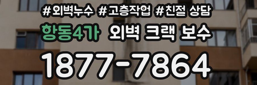 항동4가 외벽 크랙 보수