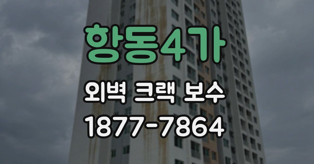 항동4가 외벽 크랙 보수
