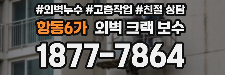 항동6가 외벽 크랙 보수