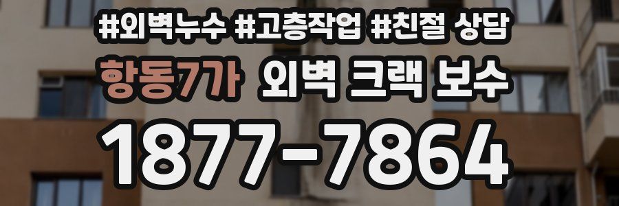 항동7가 외벽 크랙 보수
