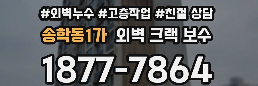 송학동1가 외벽 크랙 보수