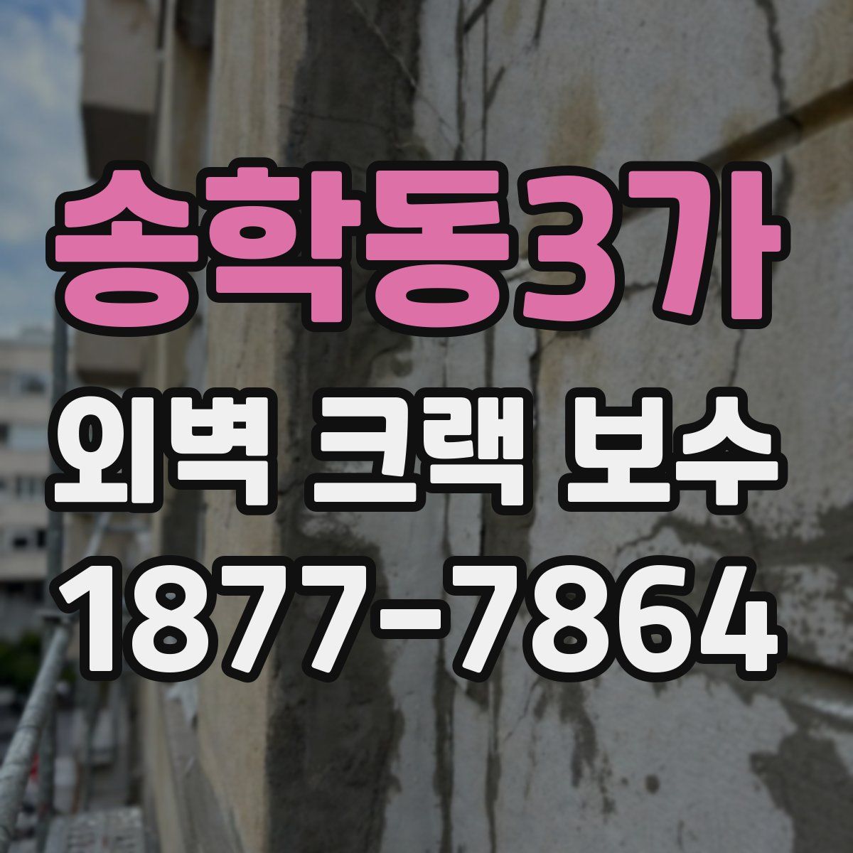 송학동3가 외벽 크랙 보수