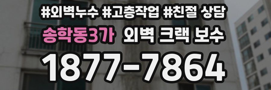 송학동3가 외벽 크랙 보수