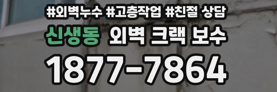 신생동 외벽 크랙 보수