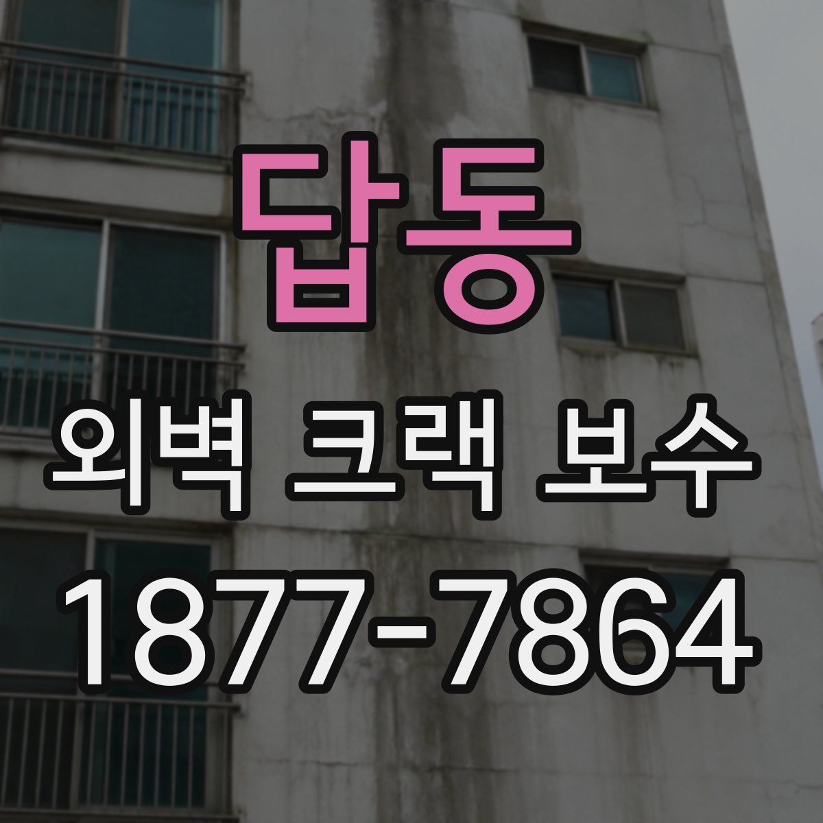 답동 외벽 크랙 보수