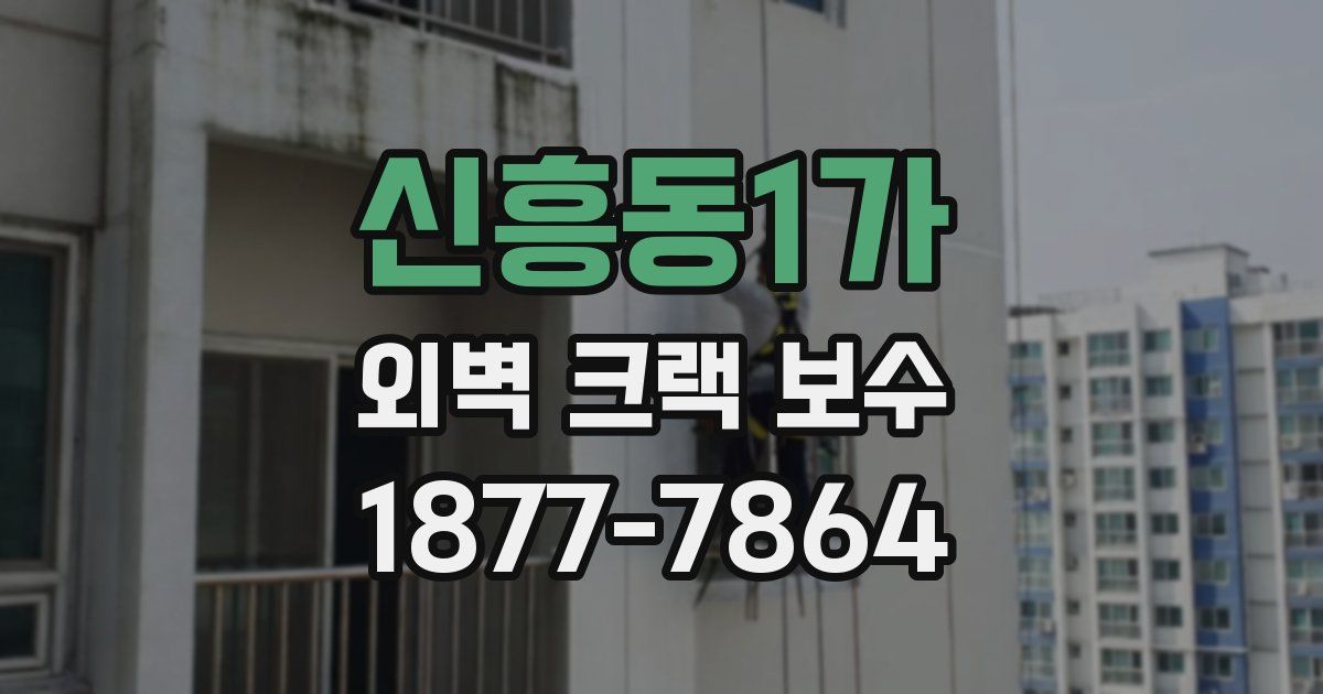 신흥동1가 외벽 크랙 보수