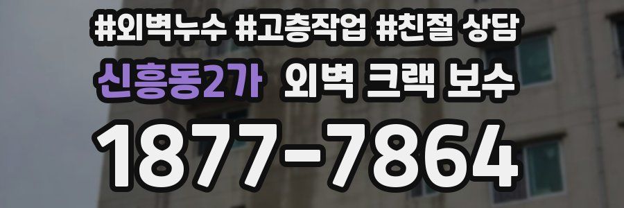 신흥동2가 외벽 크랙 보수