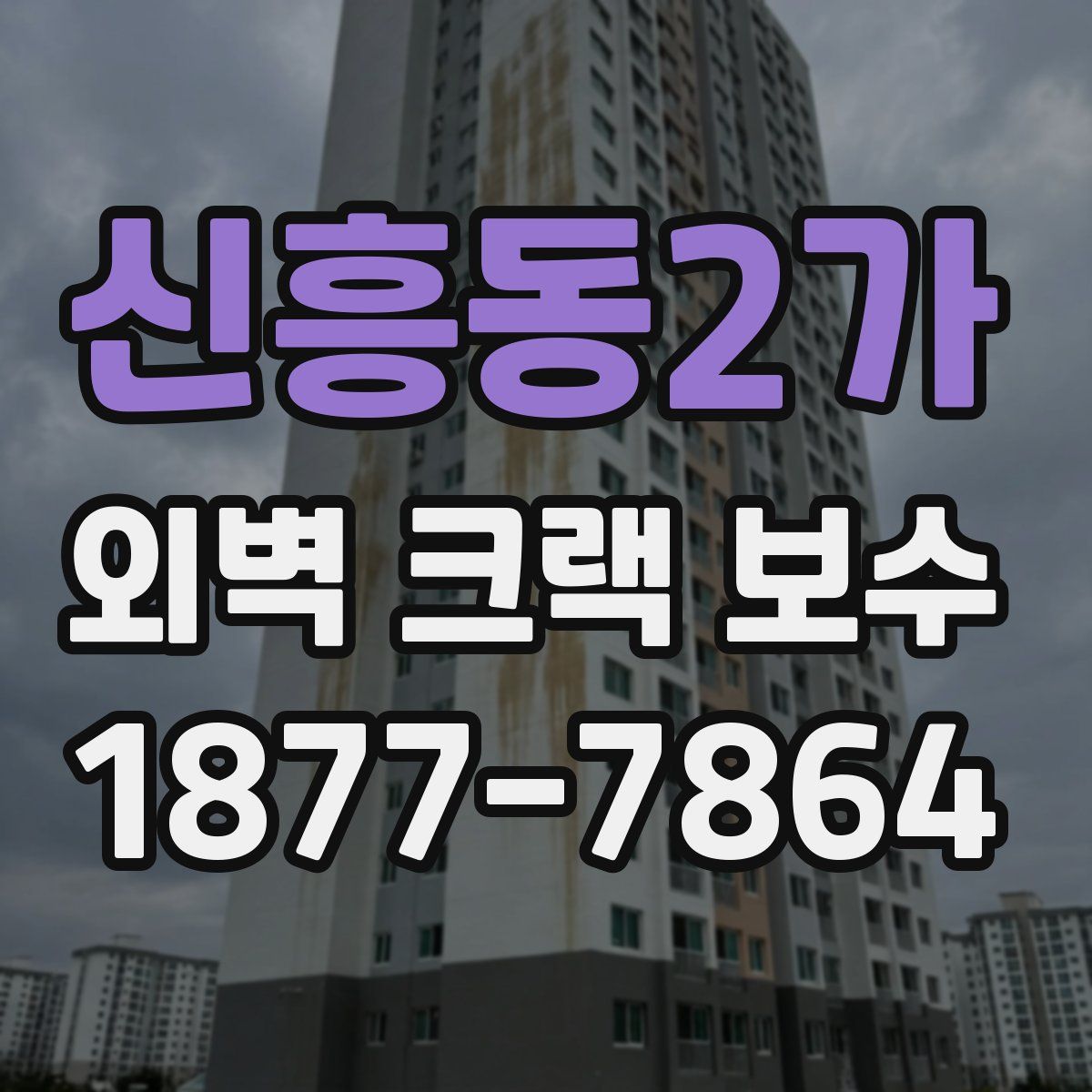 신흥동2가 외벽 크랙 보수