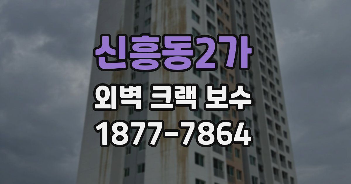 신흥동2가 외벽 크랙 보수