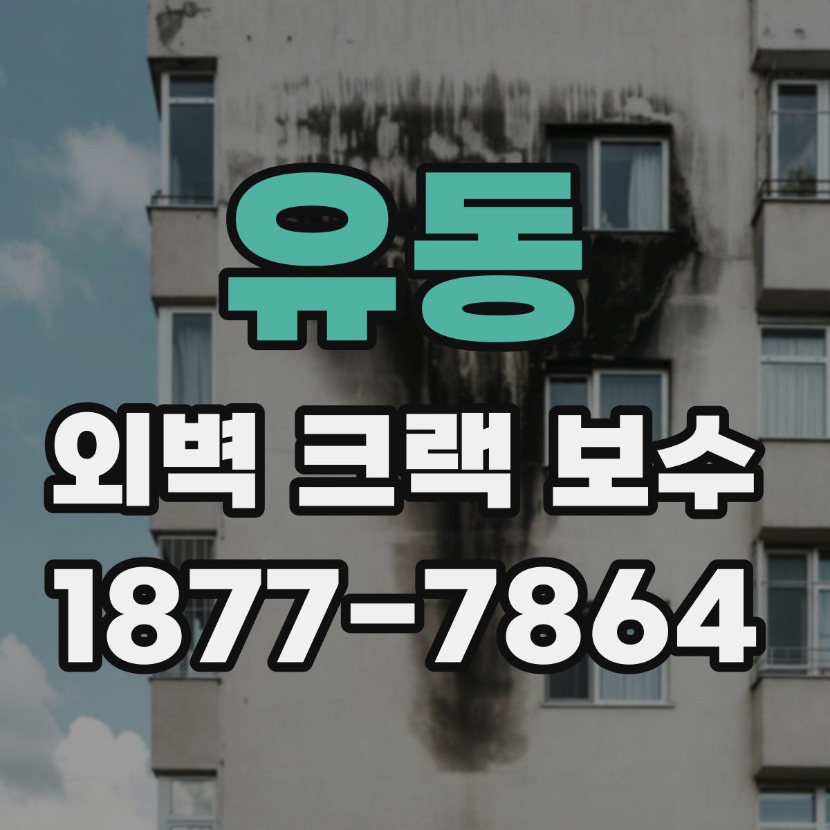 유동 외벽 크랙 보수