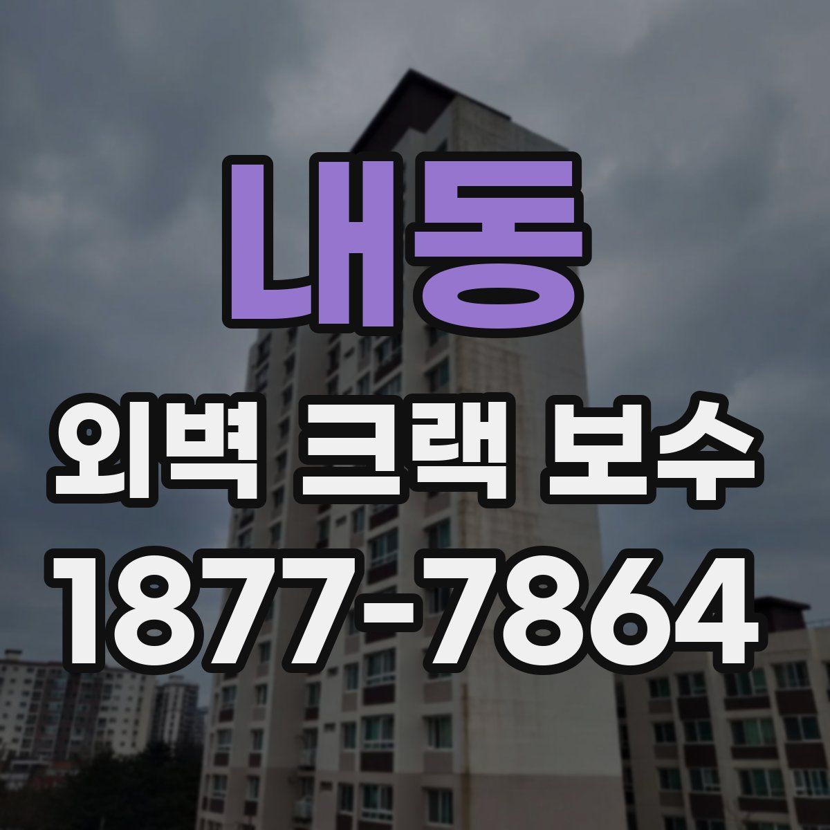 내동 외벽 크랙 보수