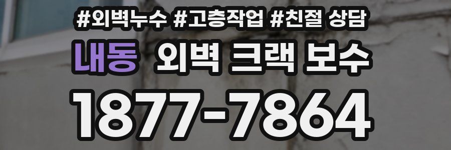 내동 외벽 크랙 보수