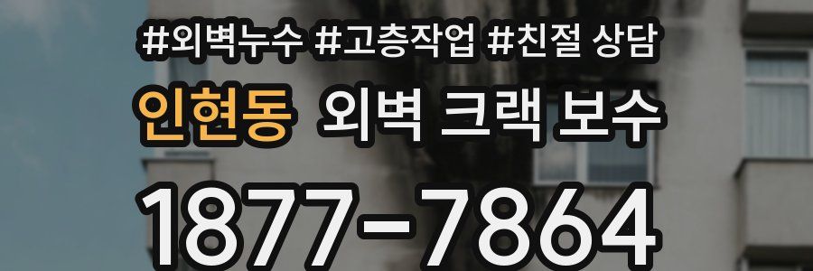 인현동 외벽 크랙 보수