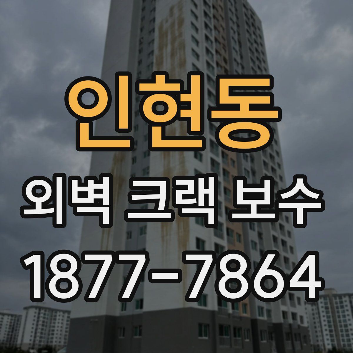 인현동 외벽 크랙 보수