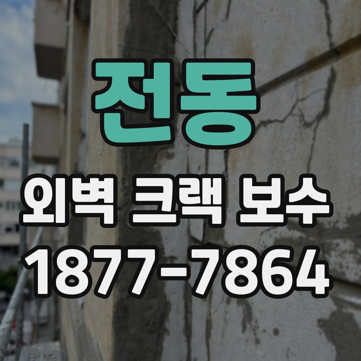 전동 외벽 크랙 보수