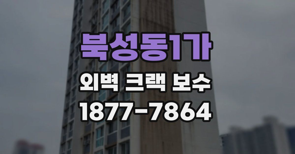 북성동1가 외벽 크랙 보수