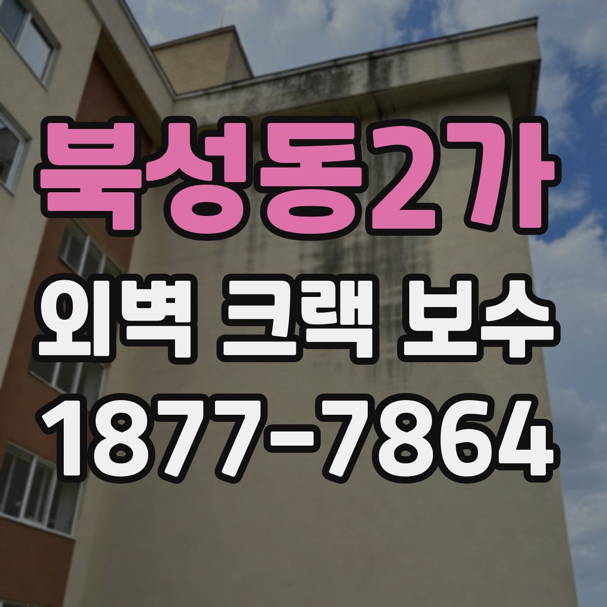 북성동2가 외벽 크랙 보수