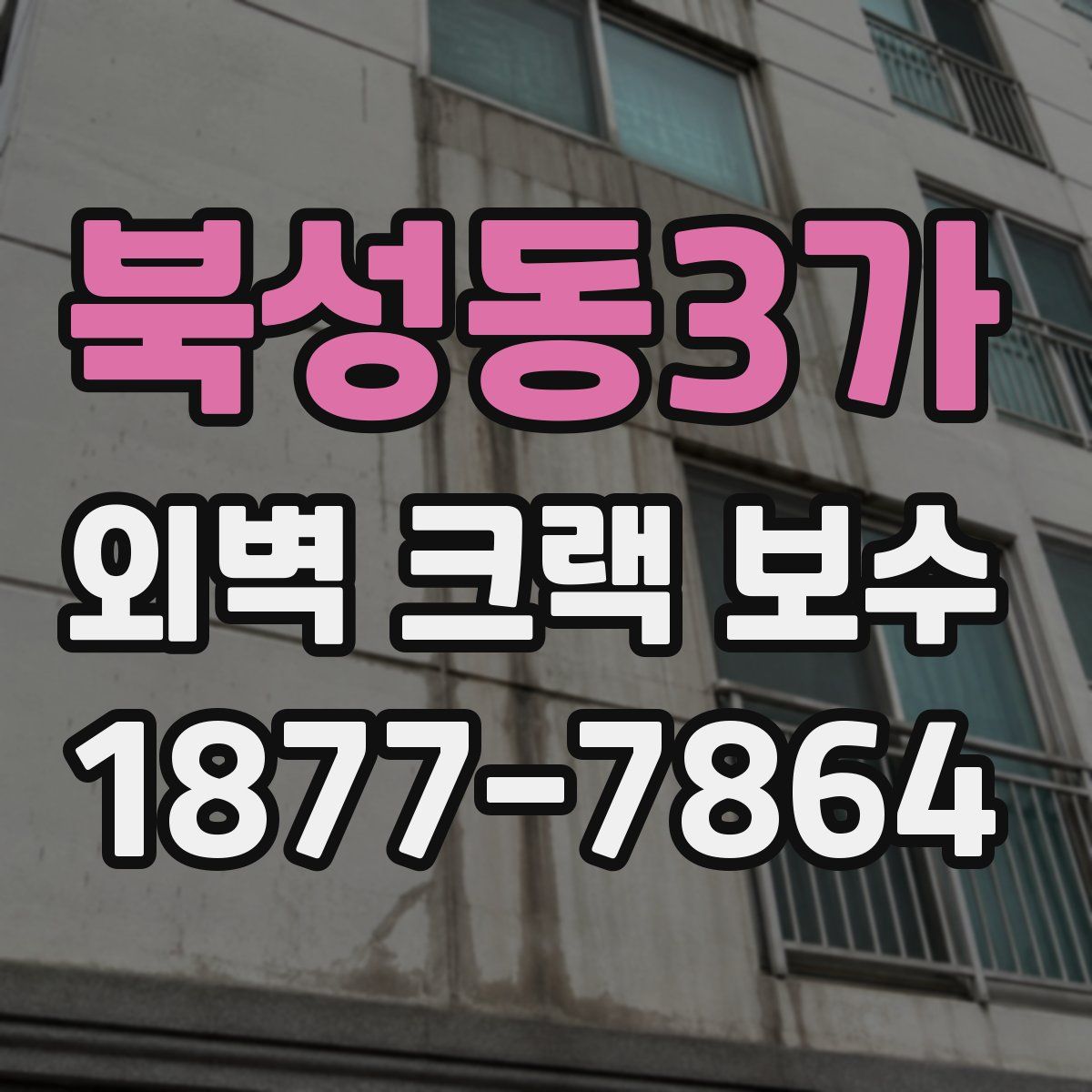 북성동3가 외벽 크랙 보수