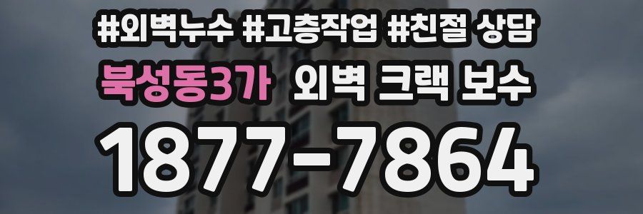 북성동3가 외벽 크랙 보수