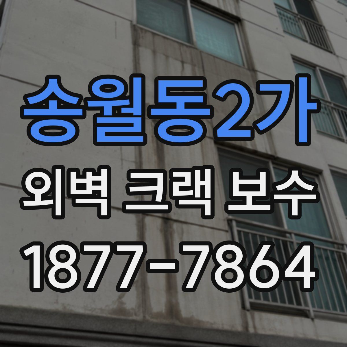 송월동2가 외벽 크랙 보수