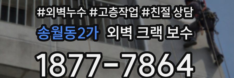 송월동2가 외벽 크랙 보수