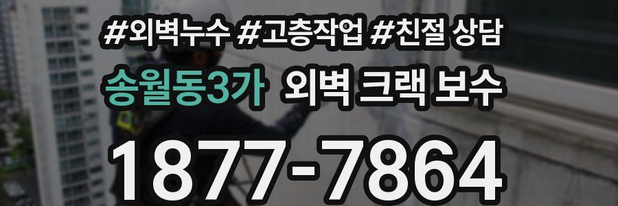 송월동3가 외벽 크랙 보수
