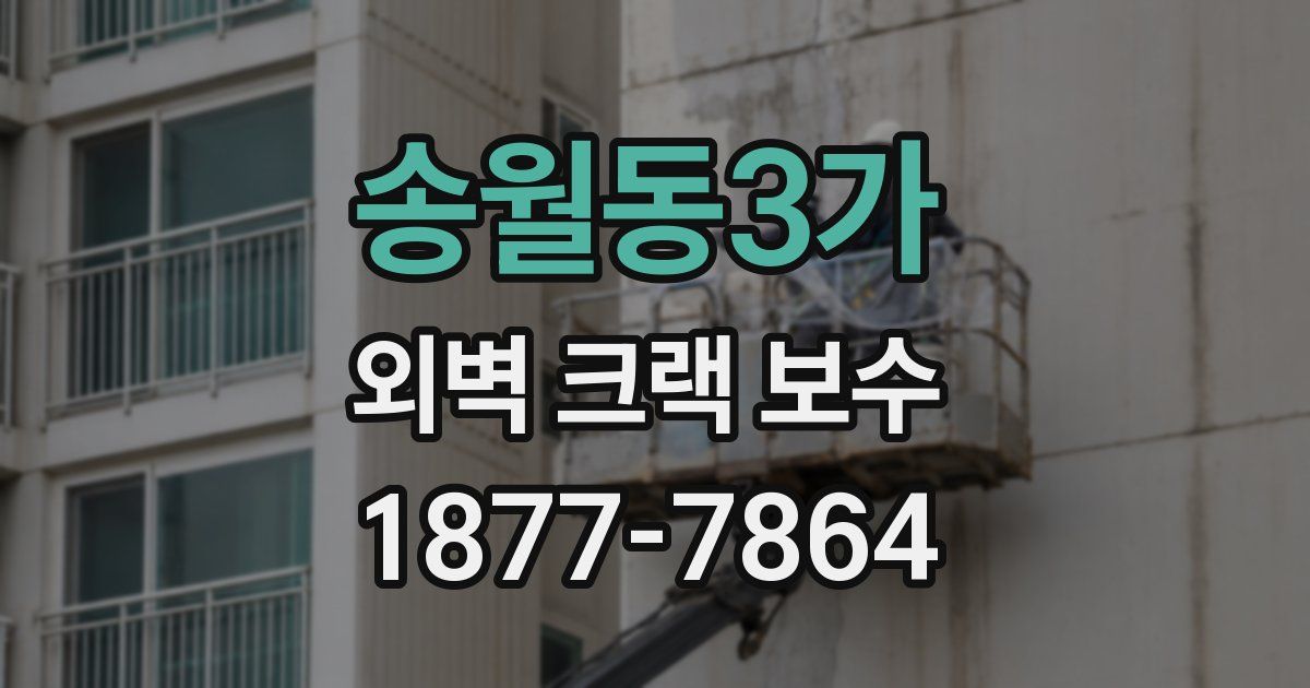 송월동3가 외벽 크랙 보수