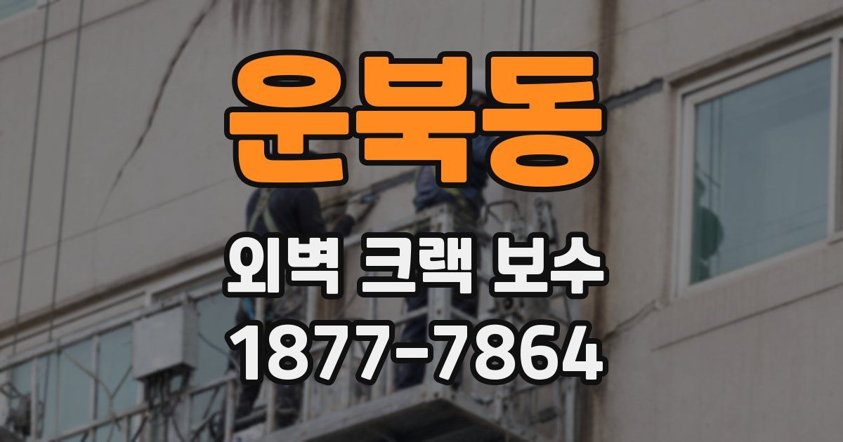 운북동 외벽 크랙 보수