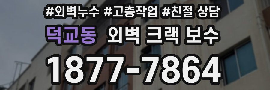 덕교동 외벽 크랙 보수