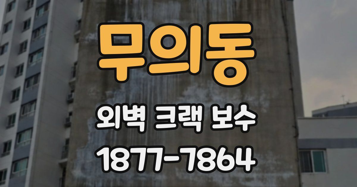 무의동 외벽 크랙 보수