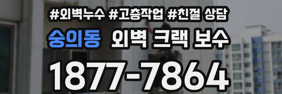 숭의동 외벽 크랙 보수