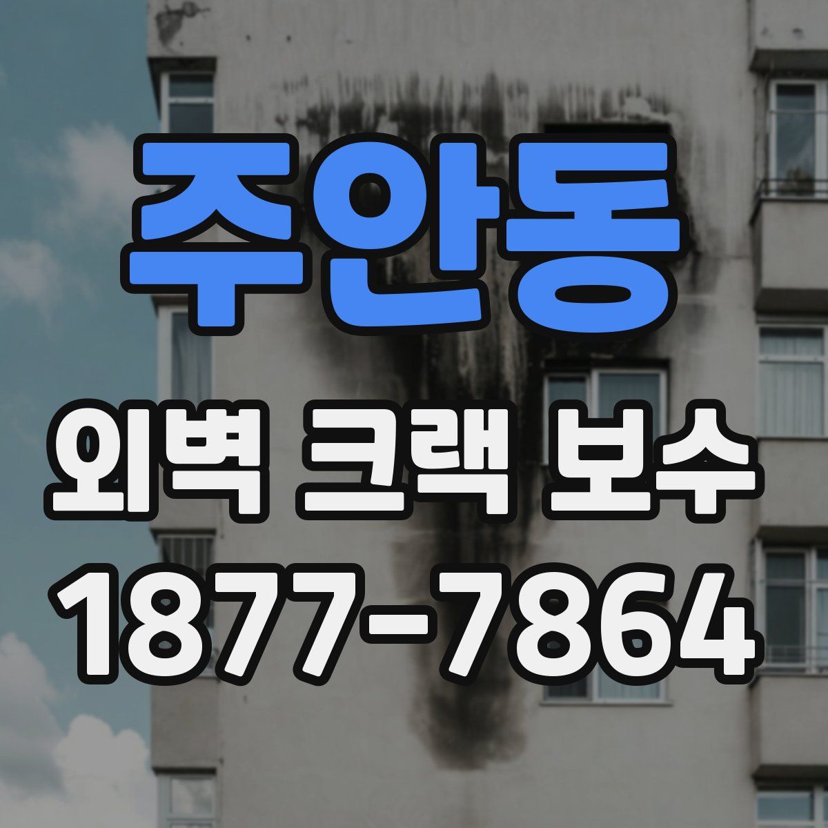 주안동 외벽 크랙 보수