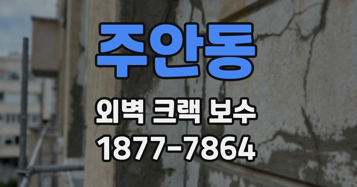 주안동 외벽 크랙 보수