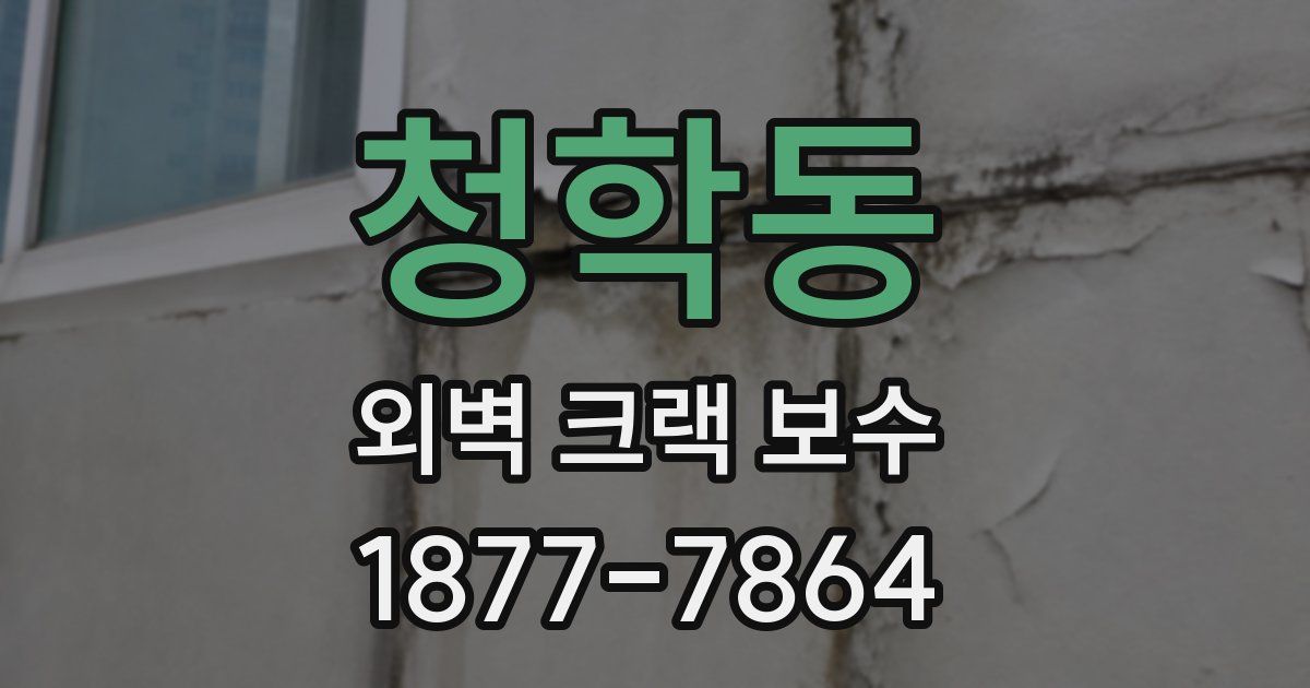 청학동 외벽 크랙 보수