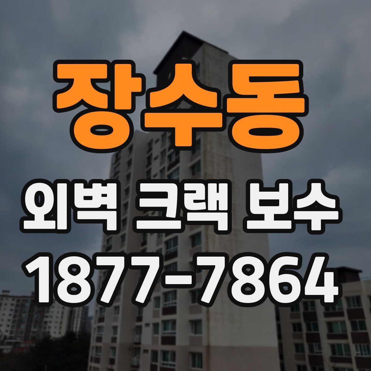 장수동 외벽 크랙 보수