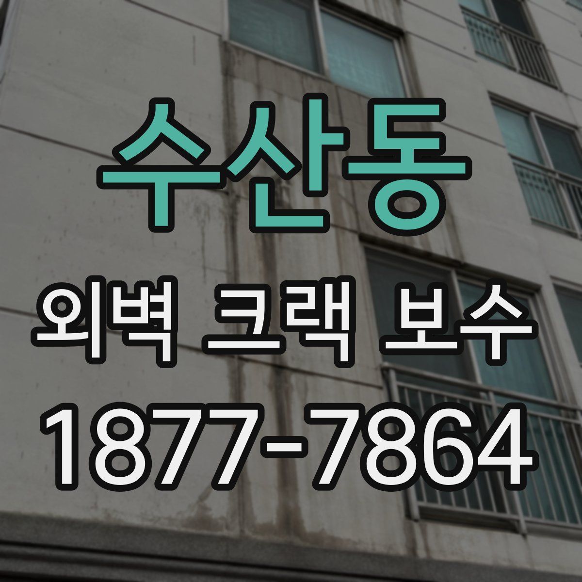 수산동 외벽 크랙 보수