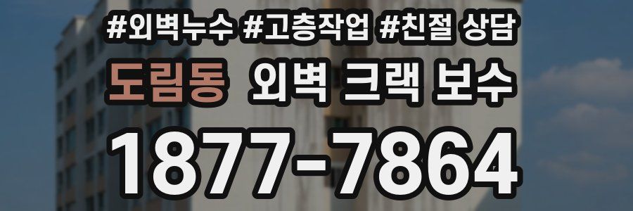 도림동 외벽 크랙 보수
