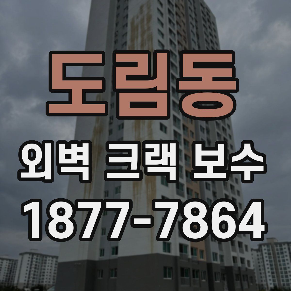 도림동 외벽 크랙 보수