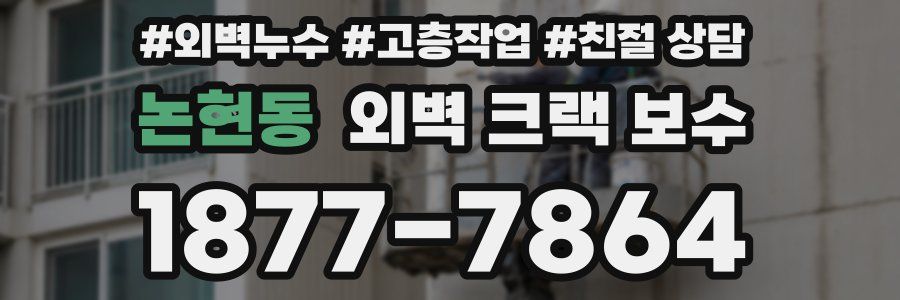 논현동 외벽 크랙 보수